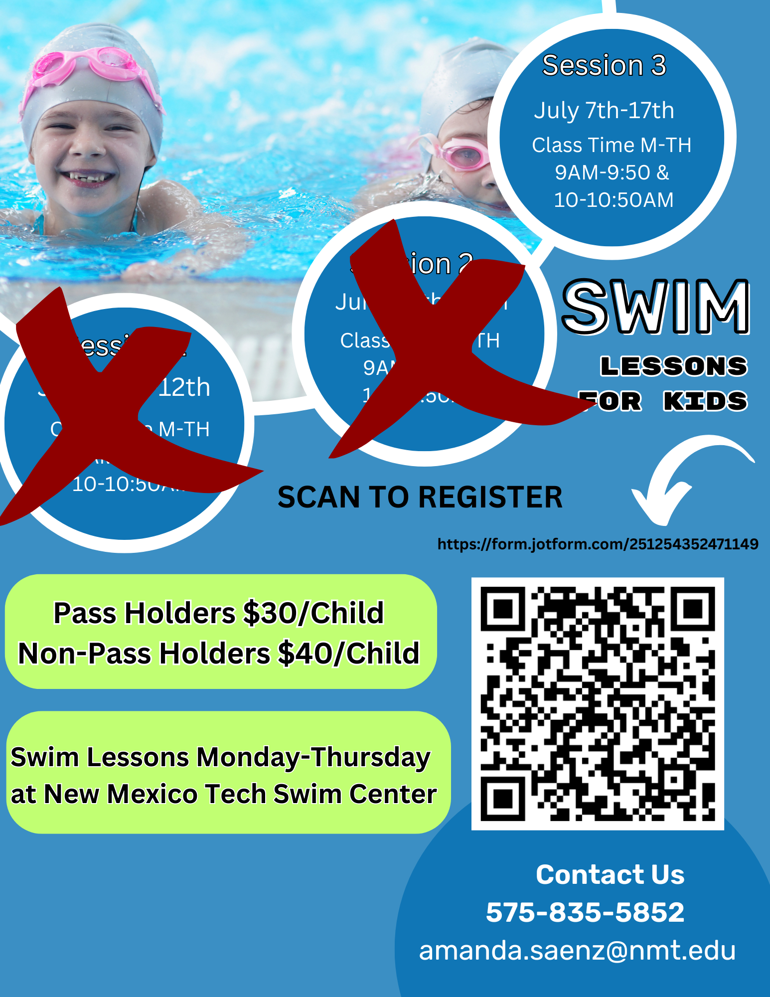 Swim Lesson Session 3